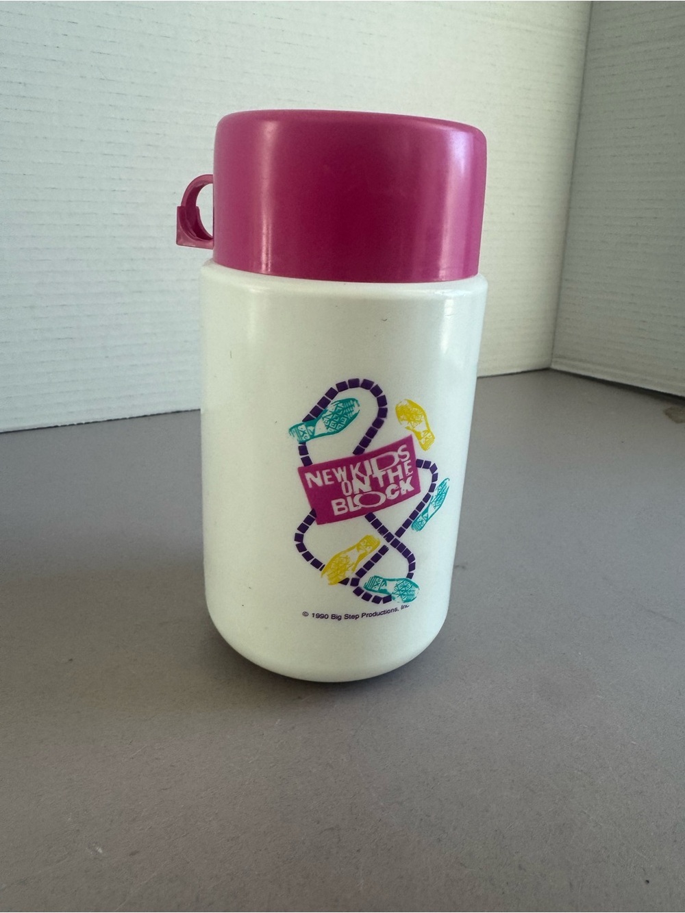 New Kids On The Block Pink & White Retro Insulated Bottle